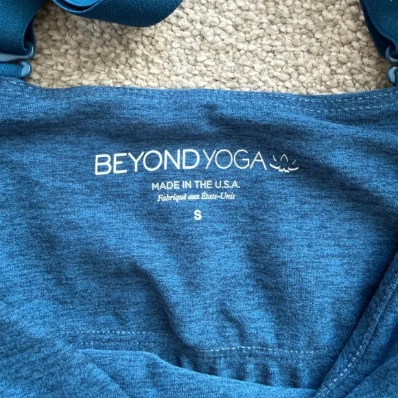 Beyond Yoga Blue Space Dy Halter Bra - Picture 2 of 4